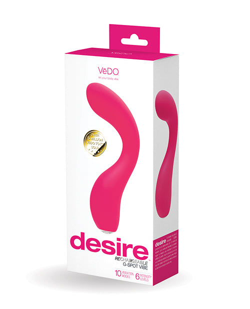 VeDO Vibrator Rechargeable G-Spot Vibe with Flexible Curved Shaft for Precise Internal Stimulation