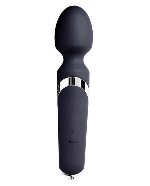 VeDO Wanda Rechargeable Massage Wand with 10 Vibration Modes - Just Black
