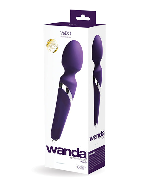 VeDO Wand Massager Silicone Flexible Head Waterproof 10 Vibration Modes for Relaxing Massage