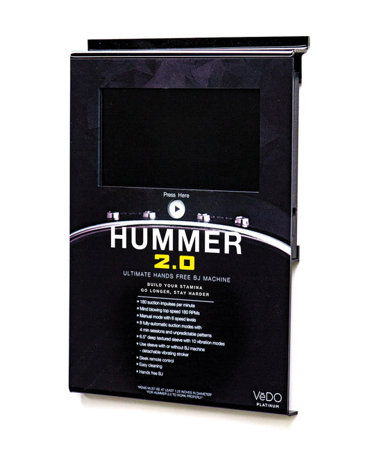 VeDO Hummer 2.0 LCD Stroker with Removable Sleeve and LCD Display for Customizable Stimulation