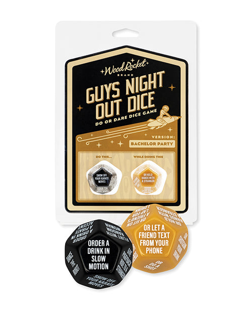 Wood Rocket Games for Parties 12-Sided Do or Dare Dice Large Bachelor Party Game for Group Entertainment