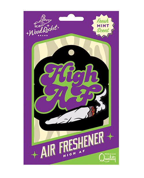 Wood Rocket Novelty Air Freshener Fresh Mint Scent Cardboard for Odor Control in Cars and Rooms