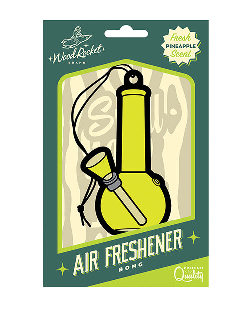 Wood Rocket Novelty Air Freshener Pineapple Scented Bong Shape for Odor Removal