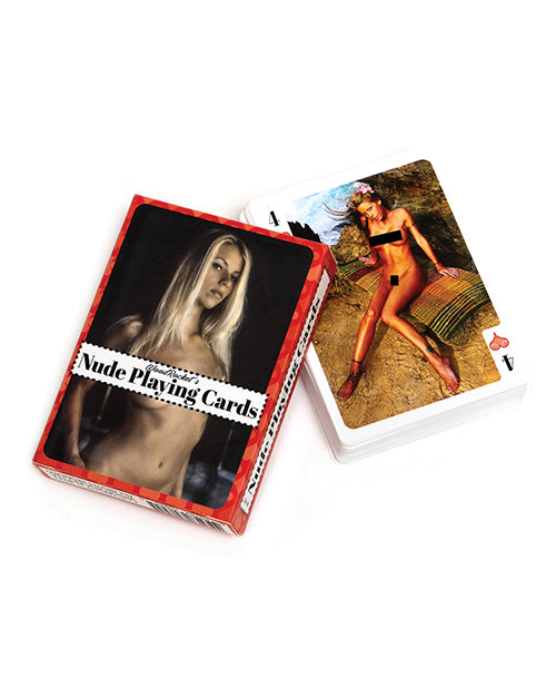Wood Rocket Playing Cards deck with artistic nude photography and quality cardstock for adult party games