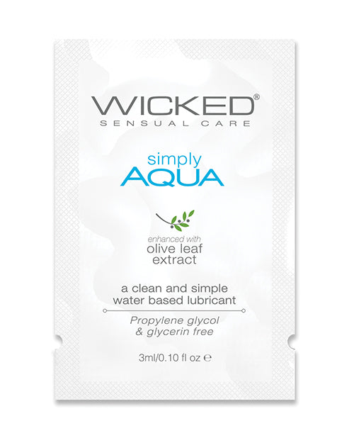 Wicked Sensual Care Lubricant Water-Based Formula Olive Leaf Extract for Intimate Comfort