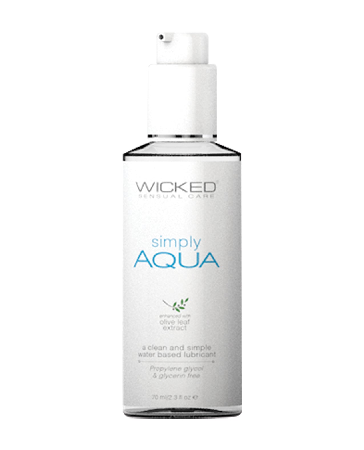 Wicked Sensual Care Lubricant Water-Based Formula Olive Leaf Extract for Comfort and Sensual Pleasure