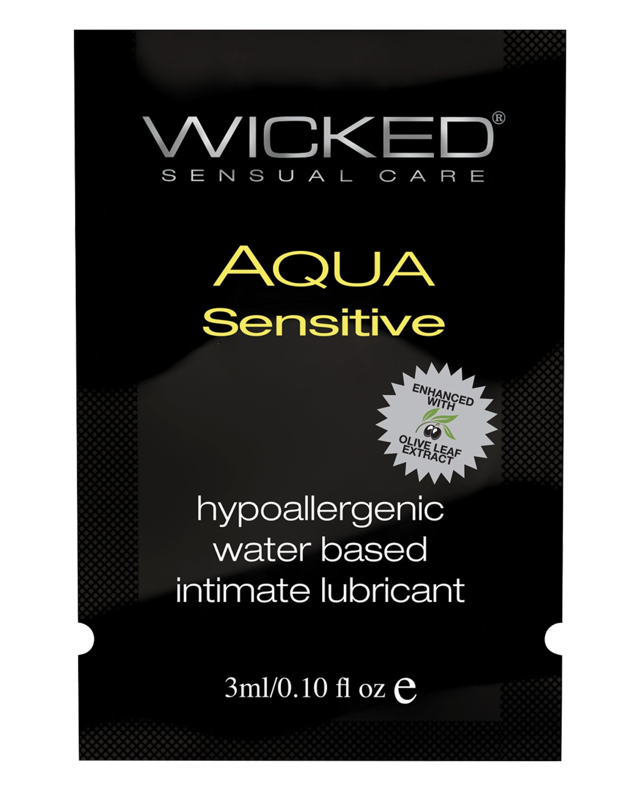 Wicked Sensual Care Lubricant hypoallergenic water-based formula with Aloe and Vitamin E for sensitive skin comfort and safe use