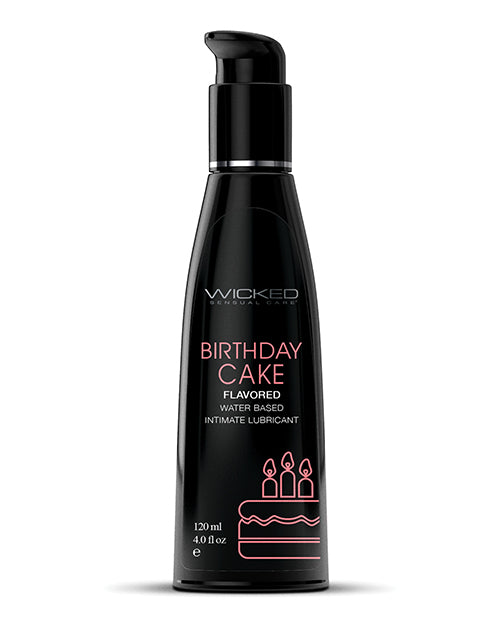 Wicked Sensual Care Lubricant Water Based Birthday Cake Flavor Paraben-Free for Sensitive Play
