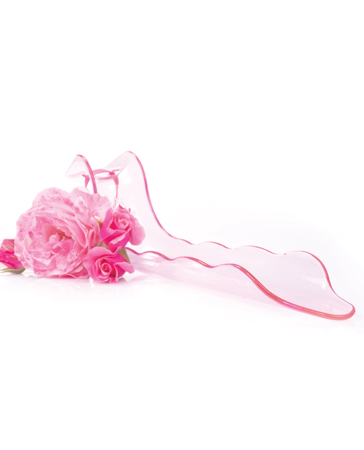 WaterSlyde Stimulator Patented Pink Plastic Bathtub Diverter for Targeted Water Flow and Comfort