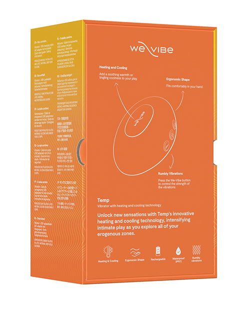 We-Vibe Temp Tangerine Vibrator with Ergonomic Design