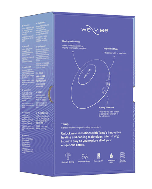 We-Vibe Temp Lavender Blue Vibrator with Ergonomic Design