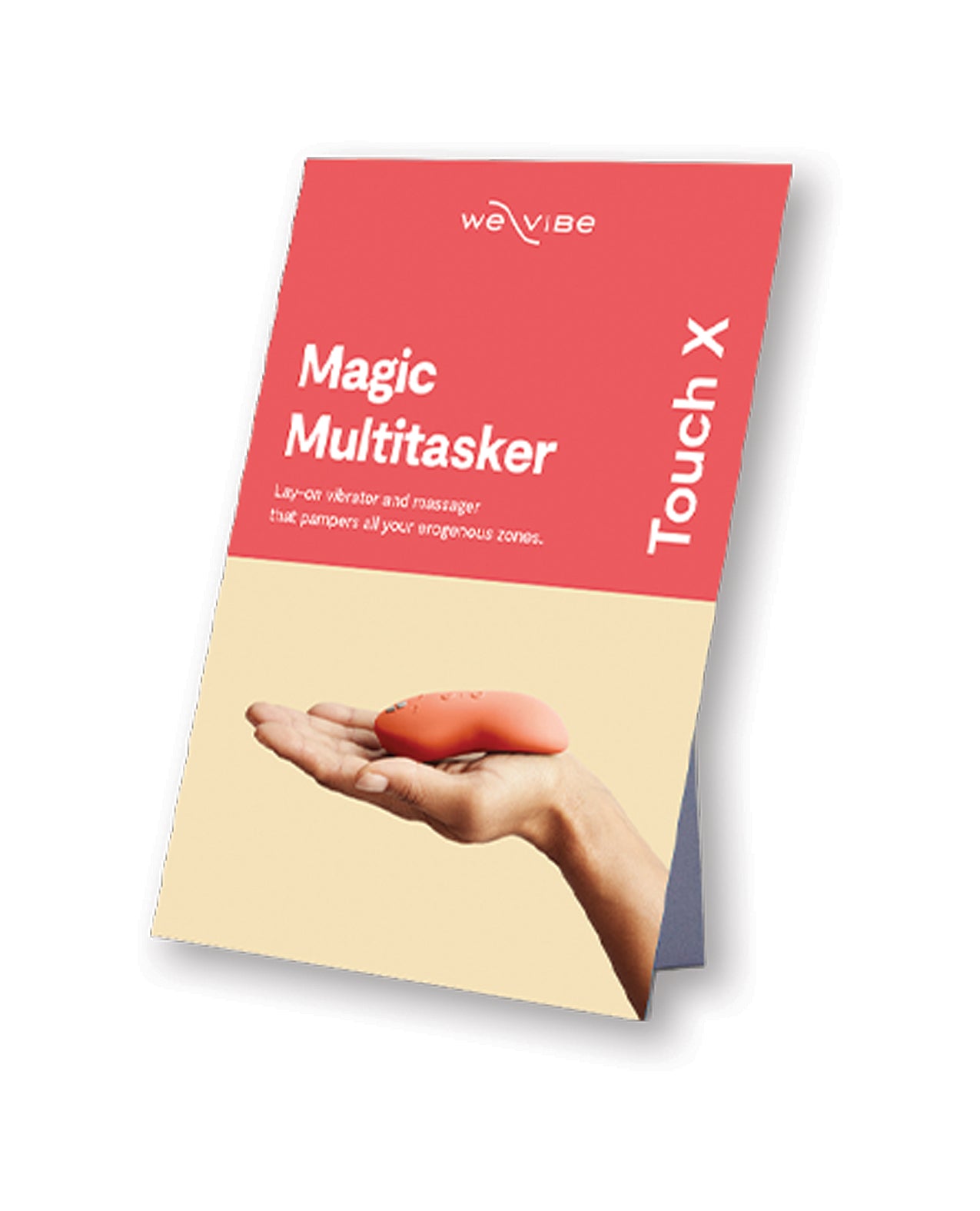 We-Vibe Counter Card Promotional Display with Vibrant Graphics for Retail Product Promotion