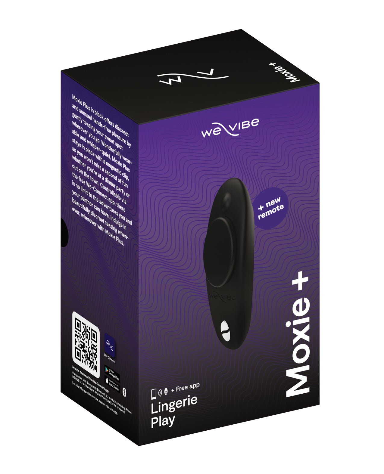 We-Vibe Moxie+ Panty Vibe Clitoral Stimulator - Black