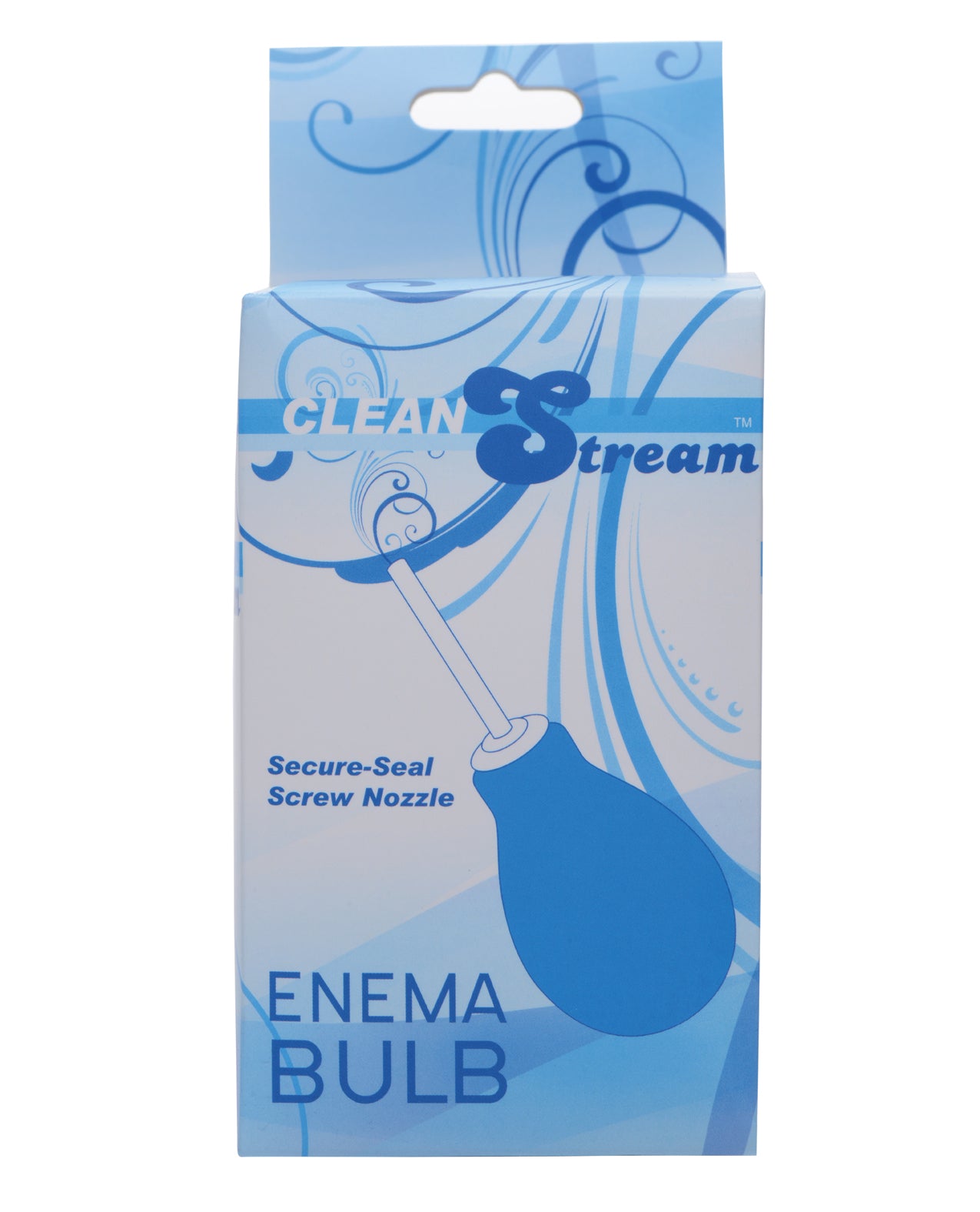 CleanStream Enema Bulb blue secure nozzle portable rubber travel hygiene anal cleansing