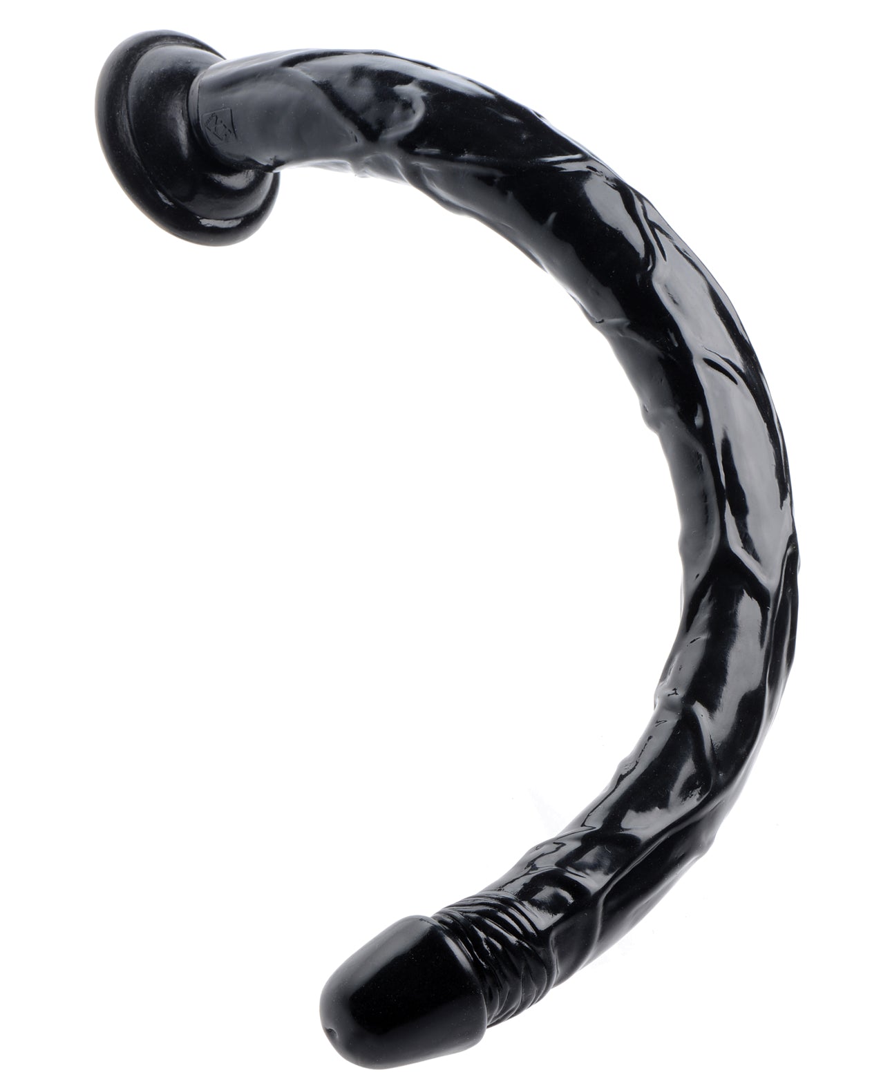 Hosed 19-Inch Realistic Veined Dildo with Suction Base
