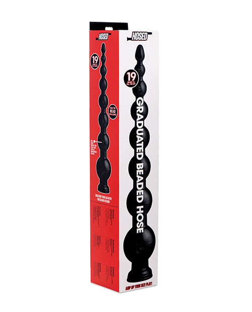 Hosed Anal Bead Hose graduated numbered beads suction base for progressive anal stretching