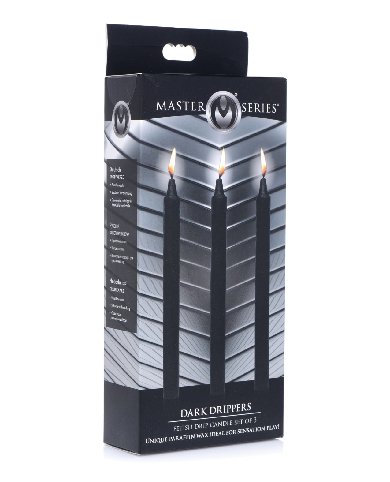 Master Series Setting The Mood Drip Candles Low-Temperature Paraffin Wax Fragrance-Free for Sensation Play