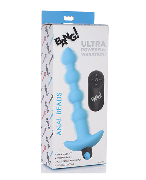 Bang! Anal Products Vibrating Silicone Anal Beads with Remote Control and Waterproof Design for Enhanced Anal Pleasure