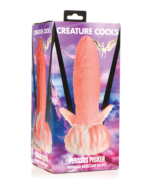 Creature Cocks Silicone Dildo Winged Base Textured Fantasy Details for Roleplay and Stimulation