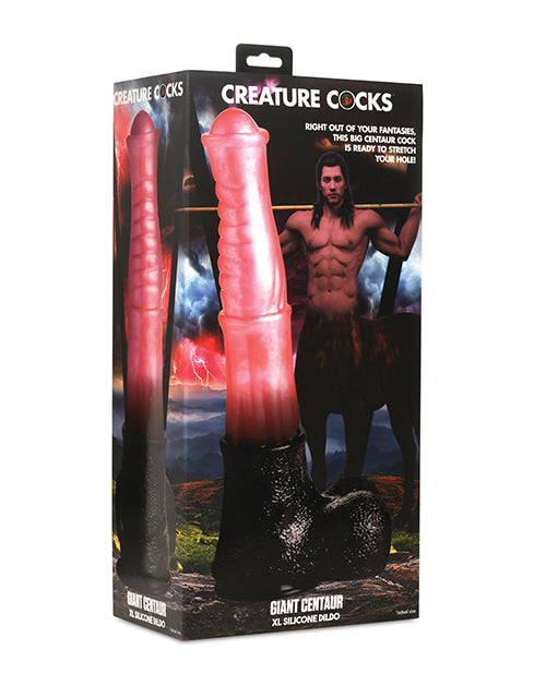 Creature Cocks Dongs & Dildos XL Silicone Dildo Ribbed Shaft Suction Base for Fantasy Roleplay and Hands-Free Use