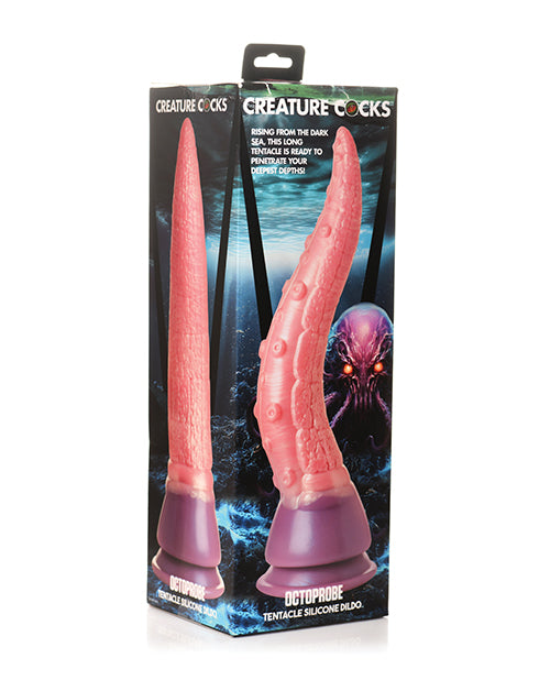Creature Cocks Silicone Dildo with Octopus Suckers Dual Texture for Fantasy Roleplay Pleasure