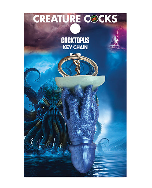 Creature Cocks Novelties Silicone Keychain Colorful Octopus Design for Playful Personal Expression