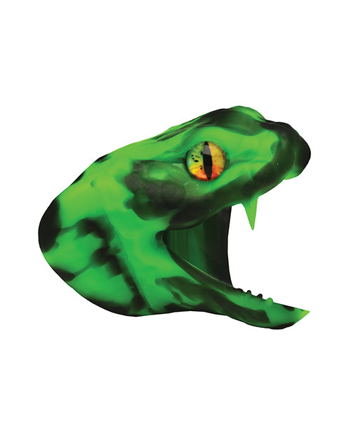 Master Cobra Silicone Cock Ring with 2-Inch Extension – Green