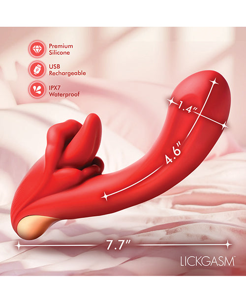 Lickgasm Lusty Licker Licking Silicone Vibrator with Dual Stimulation