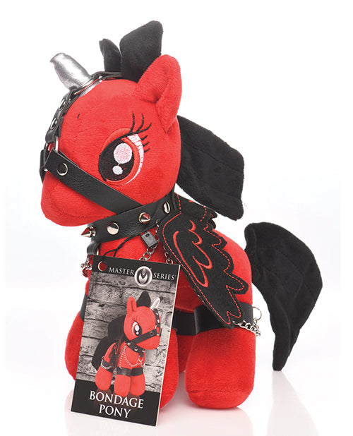 Master Series Bondage Pony - Red Adjustable Pony Play Harness