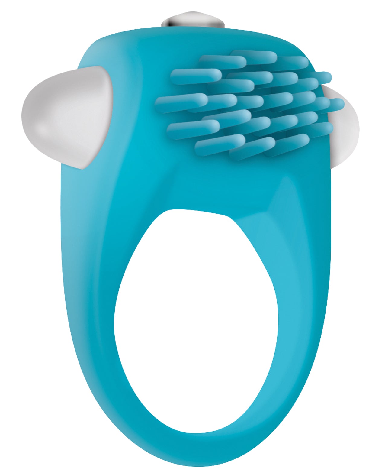 Zero Tolerance Teal Tickler Vibrating Cock Ring with Pleasure Nubs