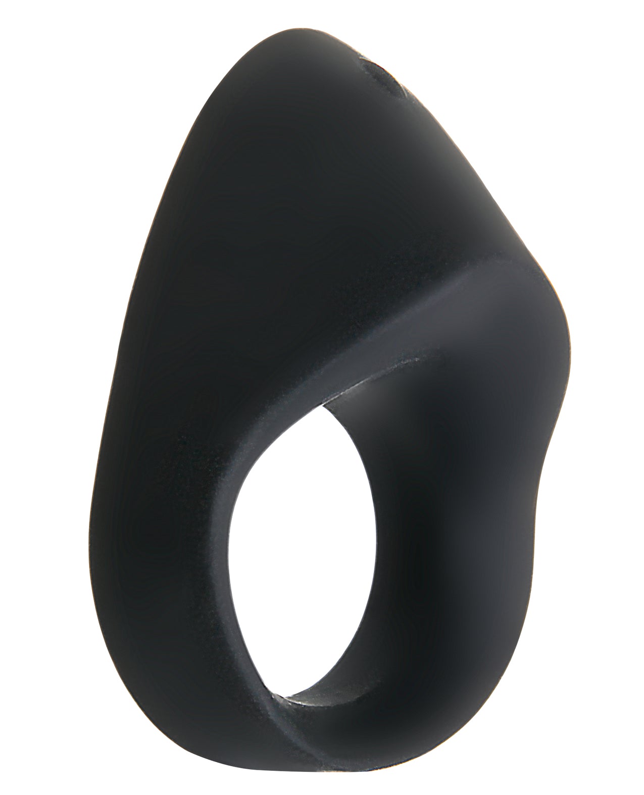 Zero Tolerance Black Silicone Night Rider Cock Ring with Oblong Design