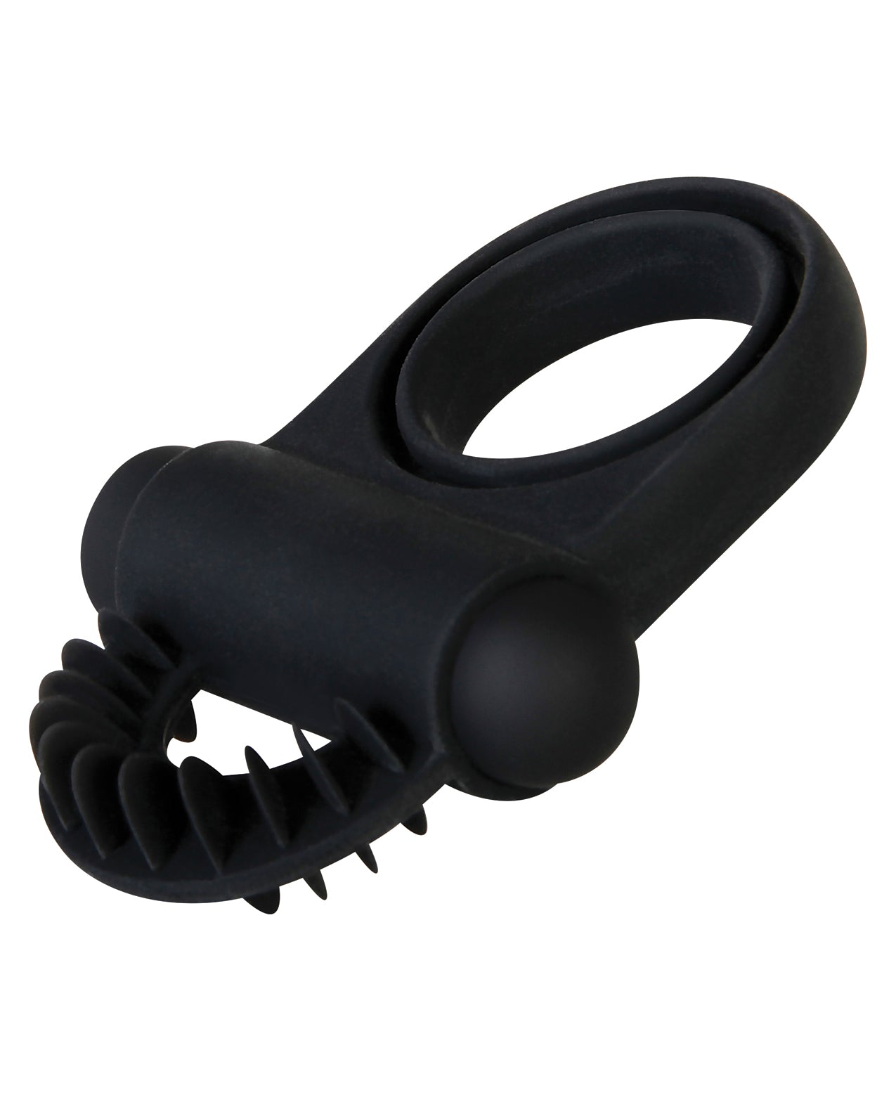 Zero Tolerance Rechargeable Vibrating Dual Loop Cock Ring with Ticklers