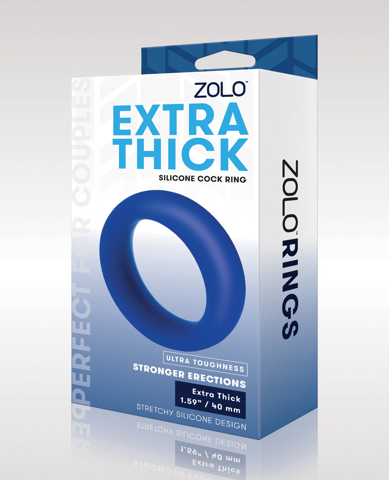 ZOLO Penis Enhancement Ring Extra Thick Silicone Durable Stretchy Design for Stamina and Firmness