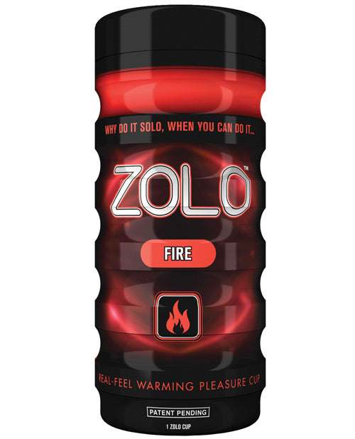 ZOLO male masturbator cup with heating function and textured sleeve for realistic solo pleasure