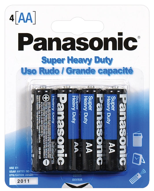 Panasonic Super Heavy Duty AA Batteries – 4-Pack for Reliable Power