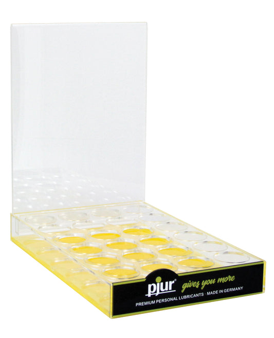 Pjur Plexiglass Display Stand clear retail merchandising holder for showcasing Pjur products