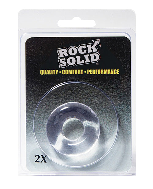 Rock Solid Penis Enhancement Ring Clear Stretchy TPE Phthalate-Free for Maintaining Erections