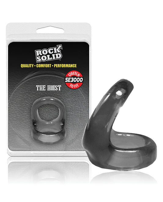 Rock Solid Penis Enhancement Dual Cock Ring with Ball Support and Snug Fit for Enhanced Erections