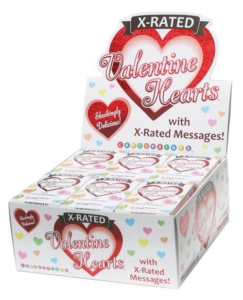 Candy Prints X-Rated Valentine Candy Heart-Shaped Sweets with Naughty Messages for Adult Gift Giving