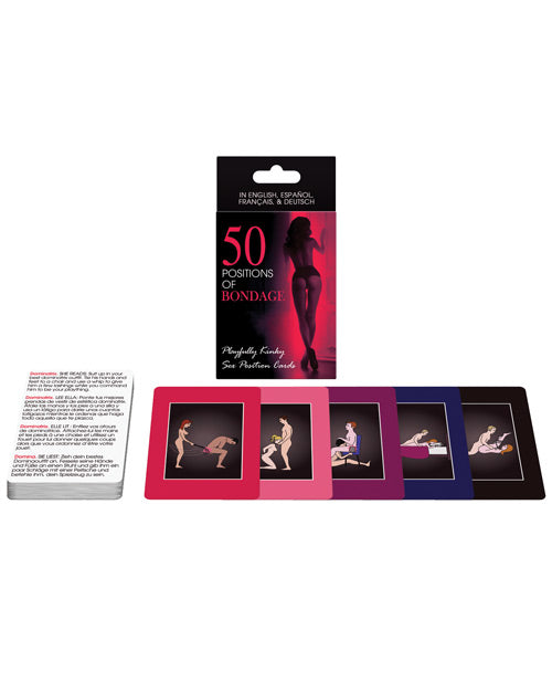 Kheper Games Couples Game 50 Positions of Bondage with Challenge Cards for Romantic Inspiration