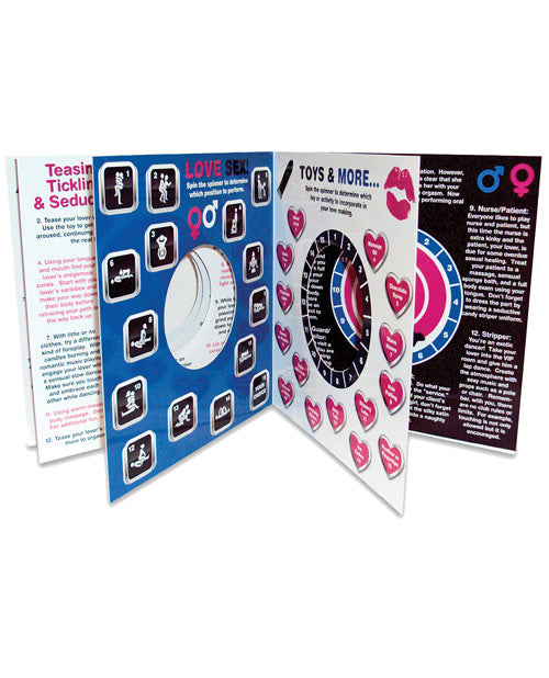 Bedroom Spinner Game Book for Couples with Interactive Romantic Challenges