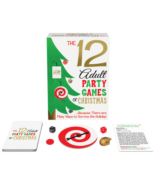 Kheper Games Holiday Party Game Set with 12 Christmas-Inspired Adult Games for Festive Group Entertainment