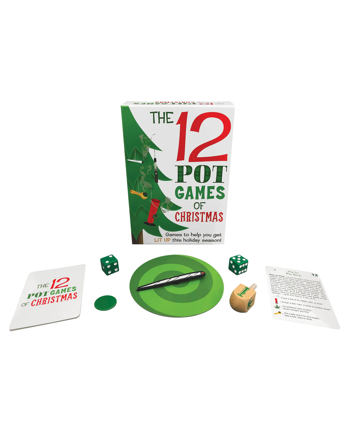 Kheper Games Holiday Party Game Set with 12 Festive Challenges and Compact Gift Packaging for Group Entertainment