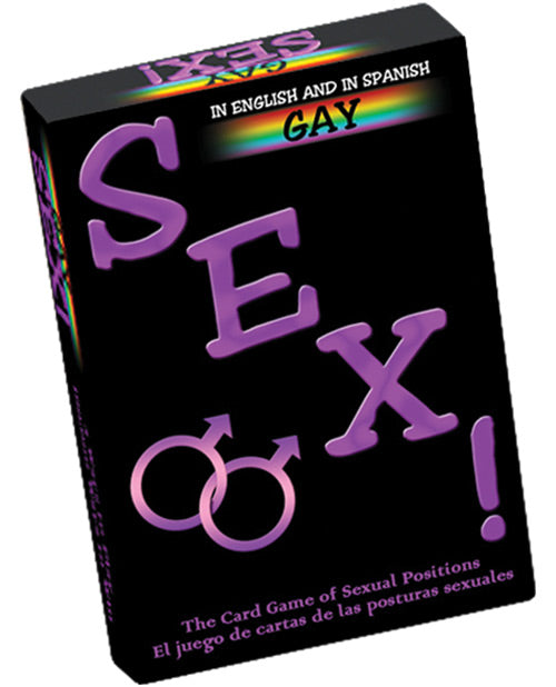 Bilingual Gay Sex Card Game with 100,000 Fantasy Combinations