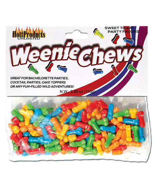 Hott Products Bachelorette & Party Supplies Weenie Chews Candies Assorted Flavors for Fun Party Treats