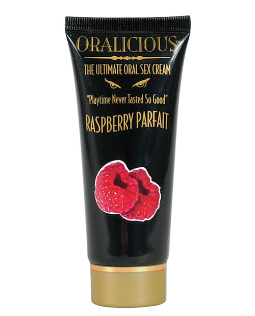 Oralicious Sex Cream Raspberry Flavored with Cooling Menthol for Enhanced Oral Pleasure