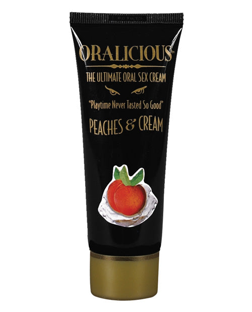 Oralicious Sexual Enhancer Cream Peaches n Cream Flavor Cooling Menthol for Oral Intimacy