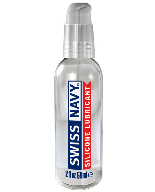 Swiss Navy Silicone Lubricant 2 oz Long-lasting Non-Absorbent for Sensitive Skin Relief