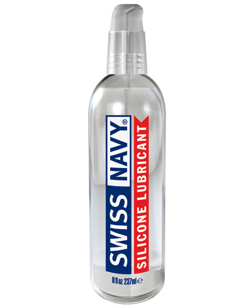 Swiss Navy Silicone Lubricant 8 oz Long-Lasting Formula for Personal Intimacy and Sensitive Skin