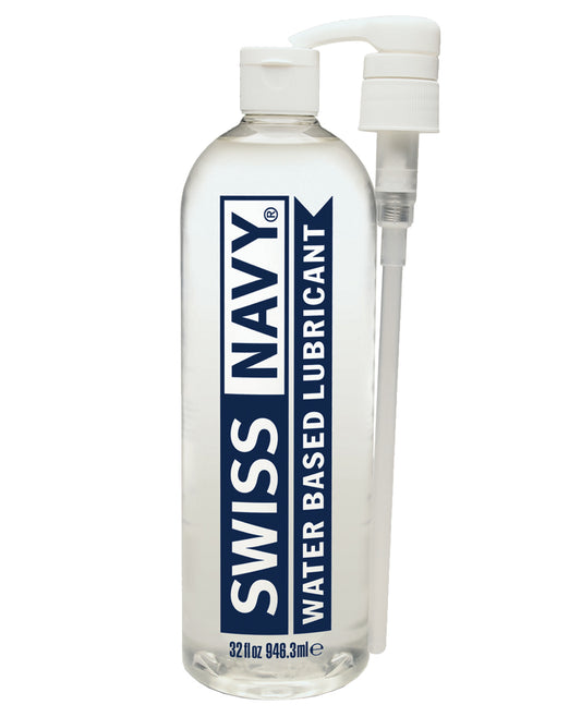 Swiss Navy Water Based Lubricant with Gel Texture and Easy Cleanup for Intimate Comfort and Toy Compatibility